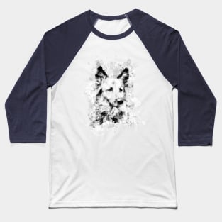 German Shepherd Head , A watercolor of German Shepard, German Shepherd painting, German Shepherd portrait Baseball T-Shirt